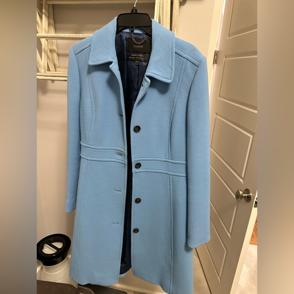 J. Crew powder blue winter coat